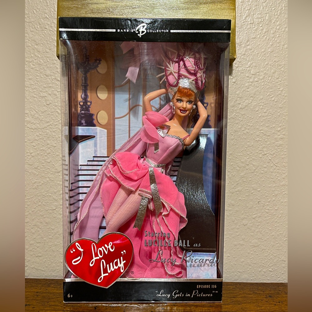 I Love Lucy Barbie Episode 116 Lucy Gets In Pictures Doll 2006 NIB